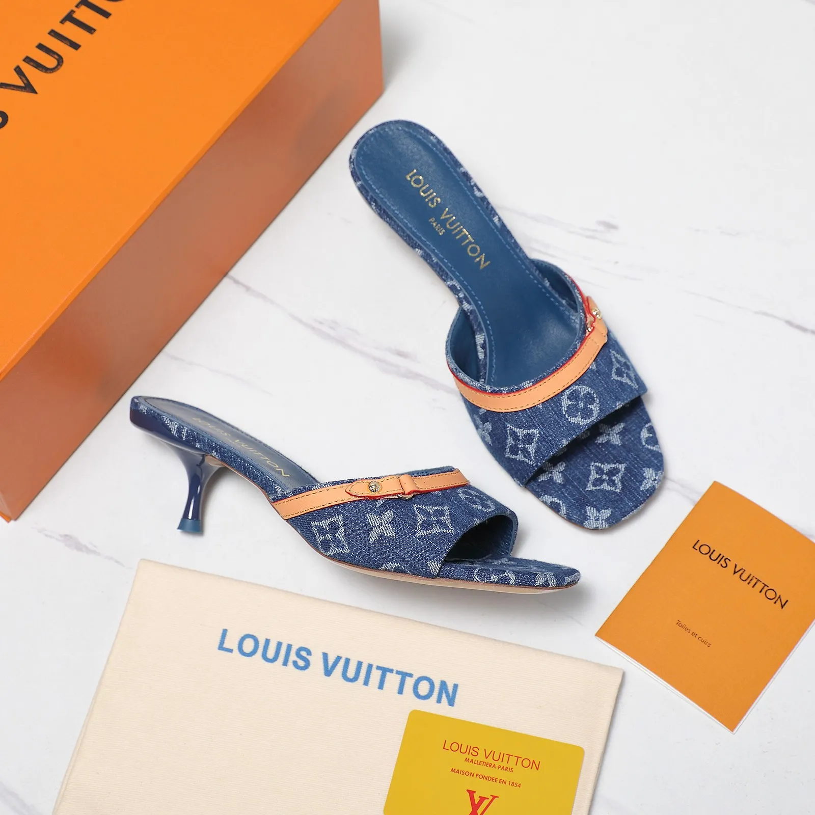 💕💕Factory direct selling price p540💕💕 The highest version💯💯💯 Louis vuiteeon LV Sole: Italian leather outsole Heel height: 4.5CM/9.5cm Size: 35-42 (custom-made 41 and 42 are non-refundable)